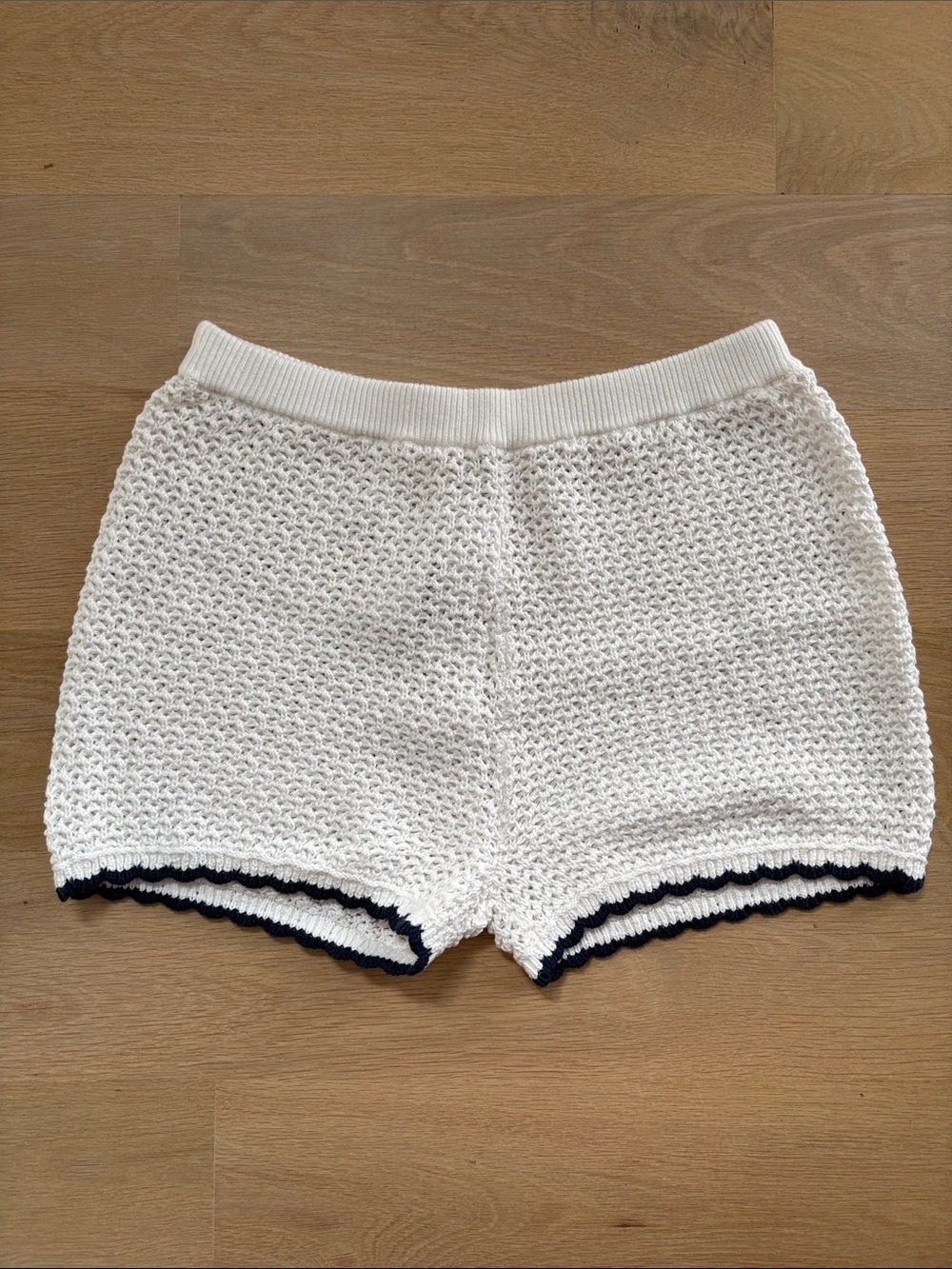 JCrew Knit Women’s Shorts with Navy Trim